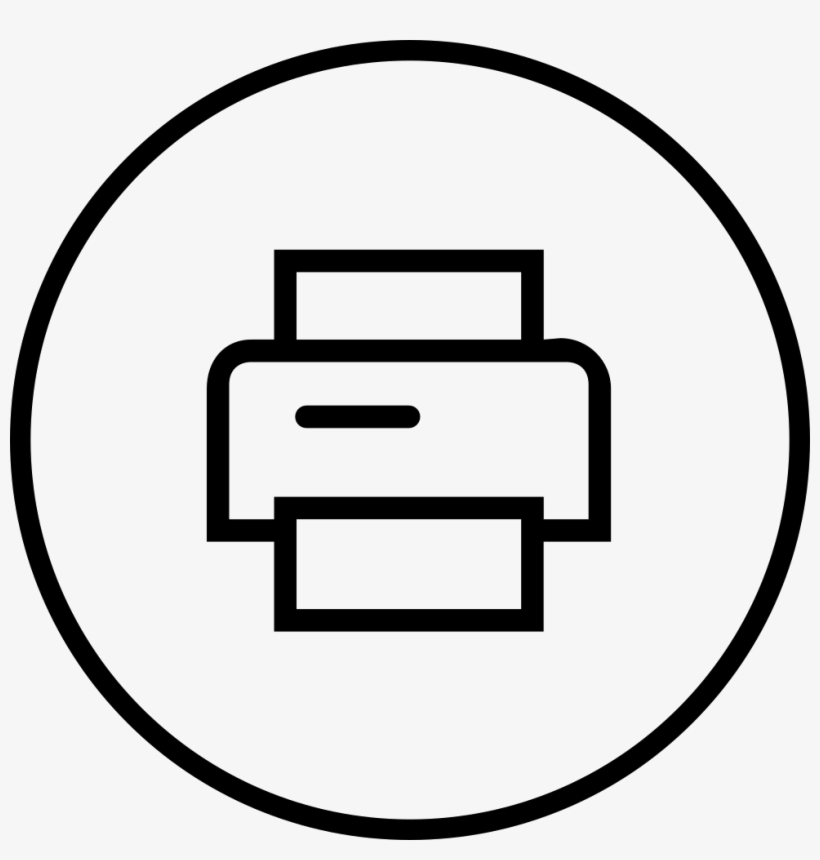 Fax Comments - Print Button Png, transparent png #2073091