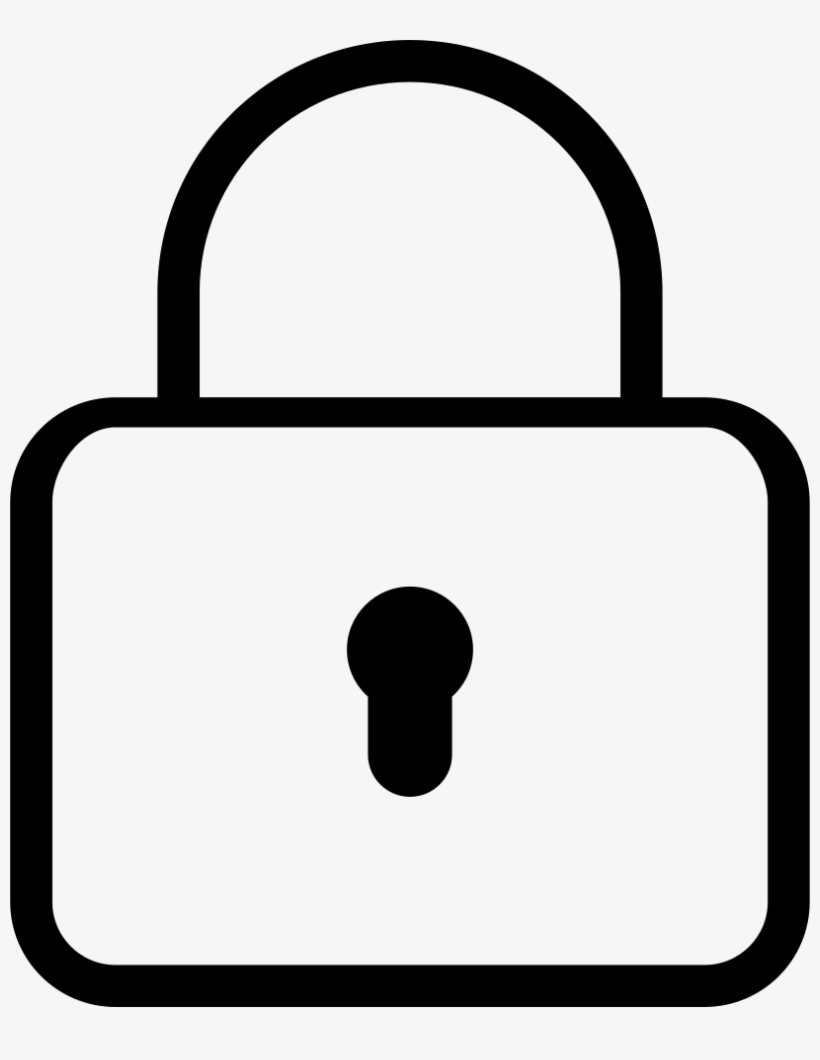Password Comments - Lock Icon Thin Png, transparent png #2073121