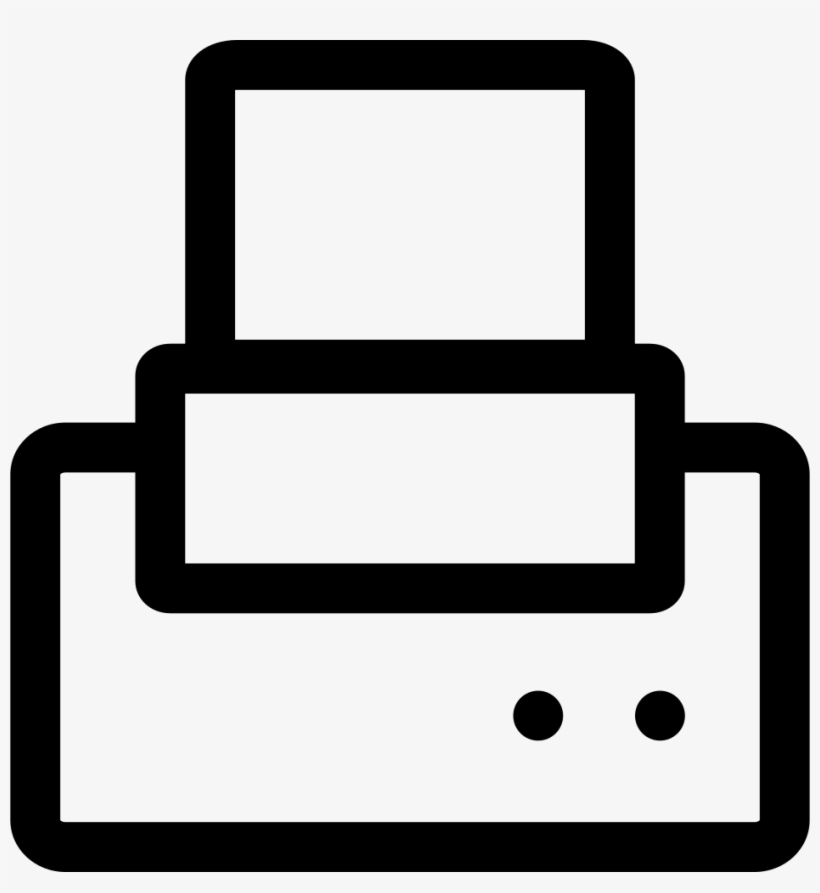 Font Fax Machine Comments - Fax Machine Png Icon White, transparent png #2073423
