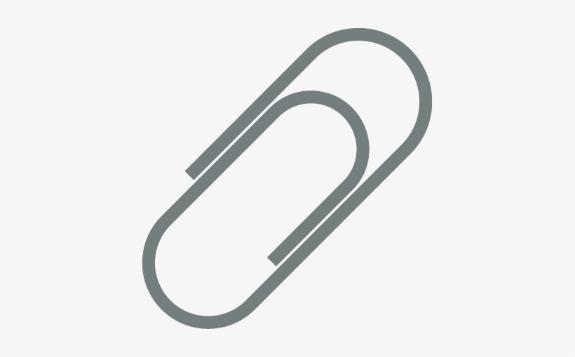 Paperclip Symbolising An Attachment - Paper Clip, transparent png #2074054