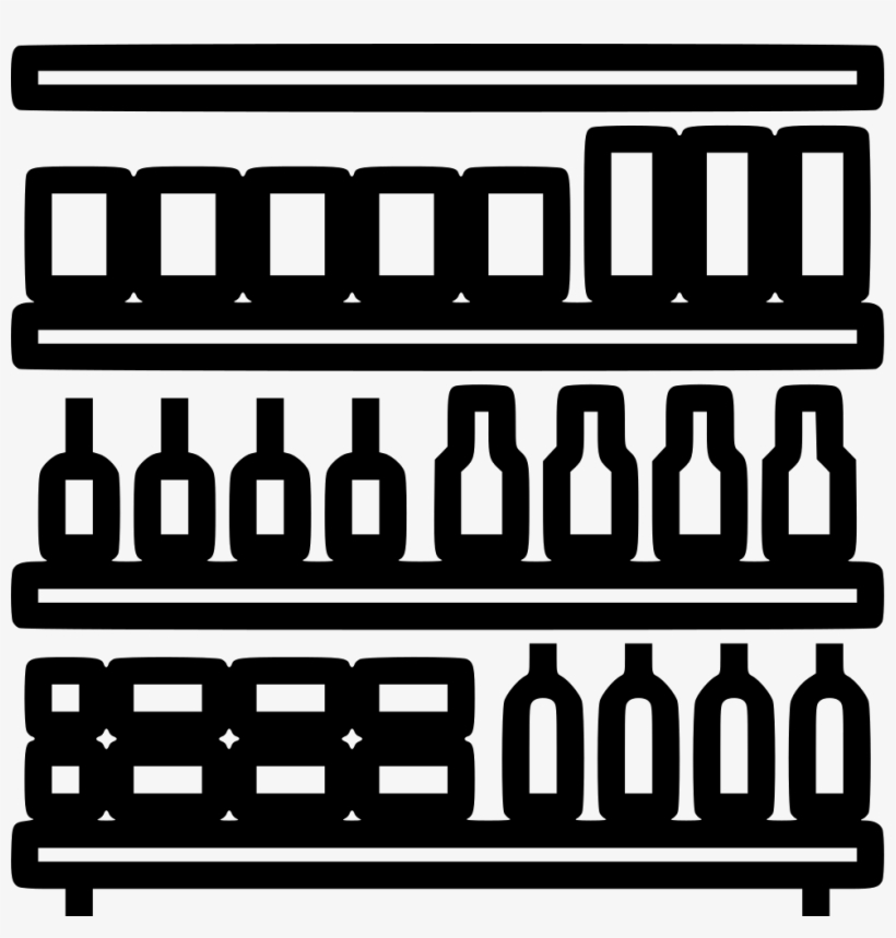 Grocery Store Shelf Sell Retail Comments - Grocery Store Shelf Icon, transparent png #2075607
