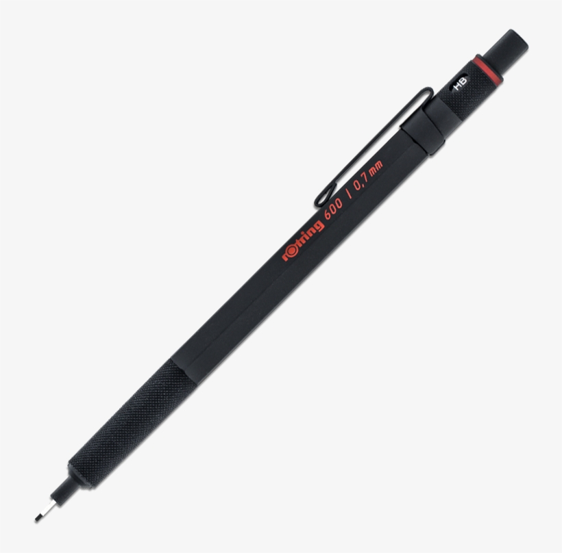 Rotring 600 Mechanical Pencil Black Barrel - Ceramic Craft Knife, transparent png #2076363