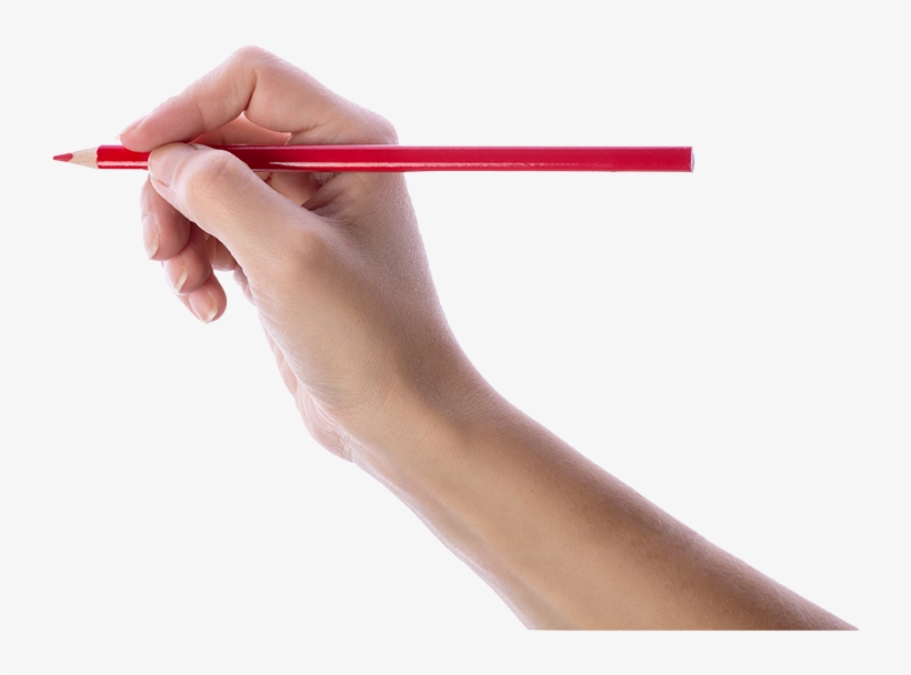 Transparent Hand Pencil - Hand Writing With Pencil Png, transparent png #2076395
