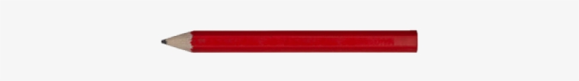 Red Half Pencil - Chisel, transparent png #2076426