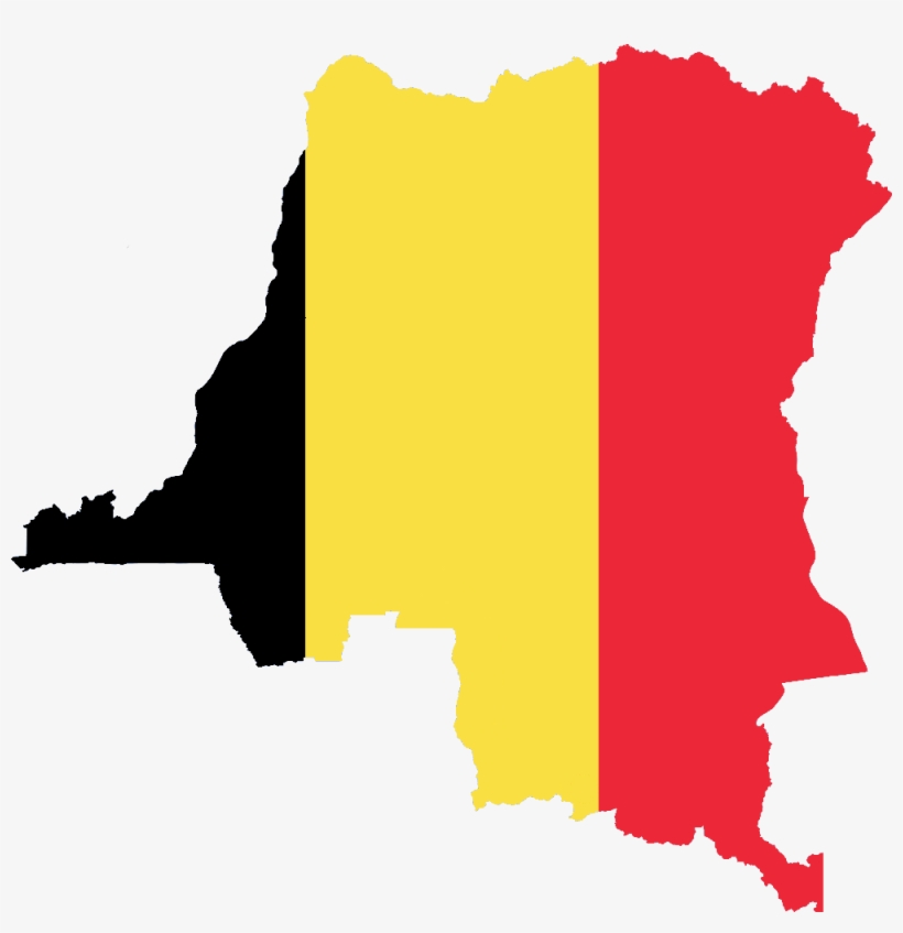 Flag Map Of Belgian Congo - Flag Map Of Belgium, transparent png #2076495