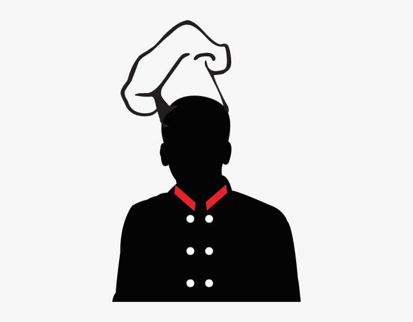 Silhouette Chef Hat Wall Sticker - Silueta De Un Chef, transparent png #2076713