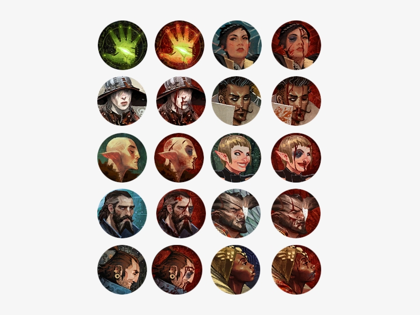 Inquisition Character Icons - Dragon Age Inquisition Icons, transparent png #2076828