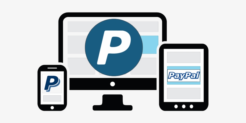 Paypal Clipart Payment Gateway - Computer And Mobile Vector, transparent png #2076958