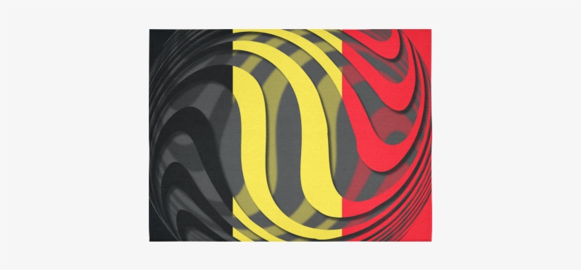The Flag Of Belgium Cotton Linen Wall Tapestry - Belgium, transparent png #2077168