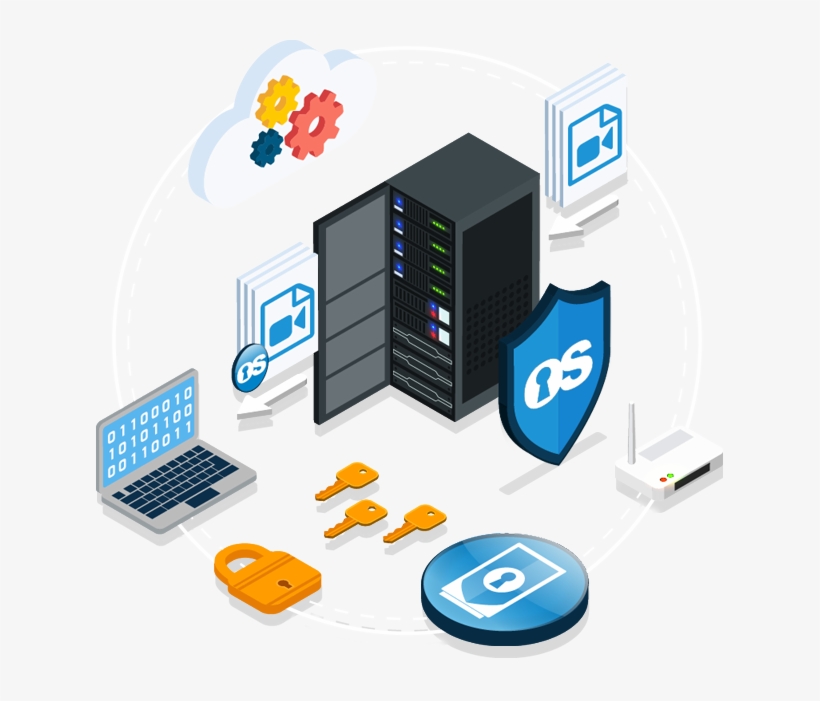 You Can Setup Keyos™ Multipack™ Server Wherever You - Computer Servers Network Png, transparent png #2077652