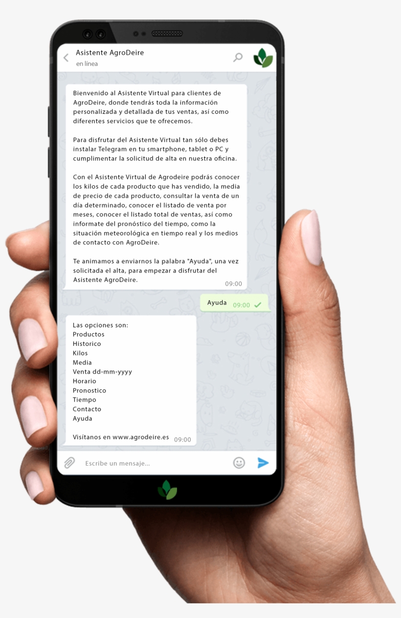 Smartphone Telegram - Mobile Png With Hand, transparent png #2077823