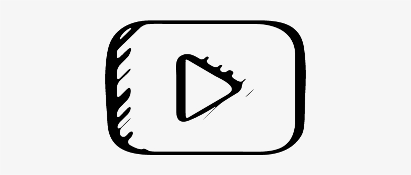 Youtube Symbol Play Button Sketch Variant Vector - Youtube Logo Sketch, transparent png #2077987