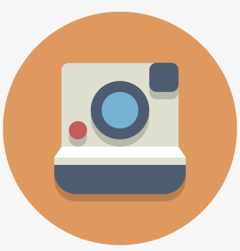 Circle Icons Polaroidcamera - Camera Icon Png Circle, transparent png #2079267