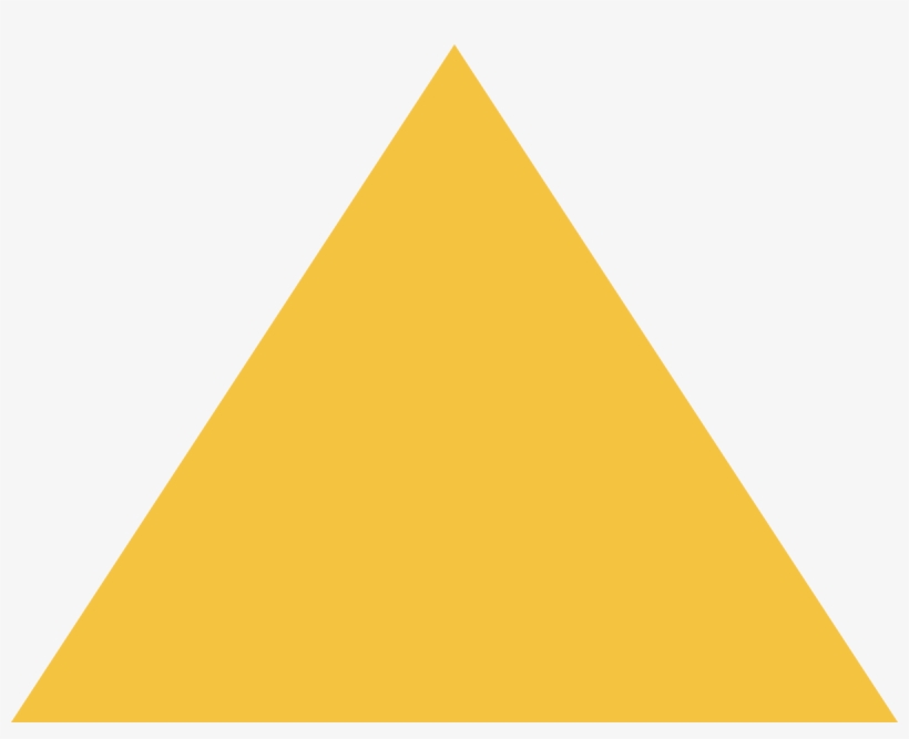 Yellow Shape - Triangle Png, transparent png #2079841