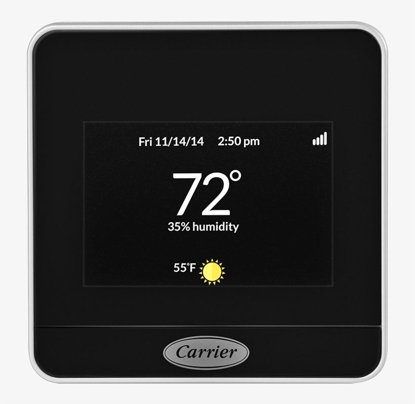 Carrier® Côr™ Thermostat - Carrier Cor 7-day Programmable Wi-fi Thermostat Tp-wem01-a, transparent png #2080782