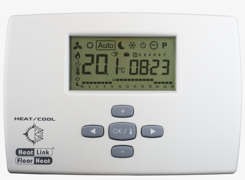 View The Full Image 46673 Heatlink Digital Heat Cool - Thermostat Elm Leblanc, transparent png #2080825