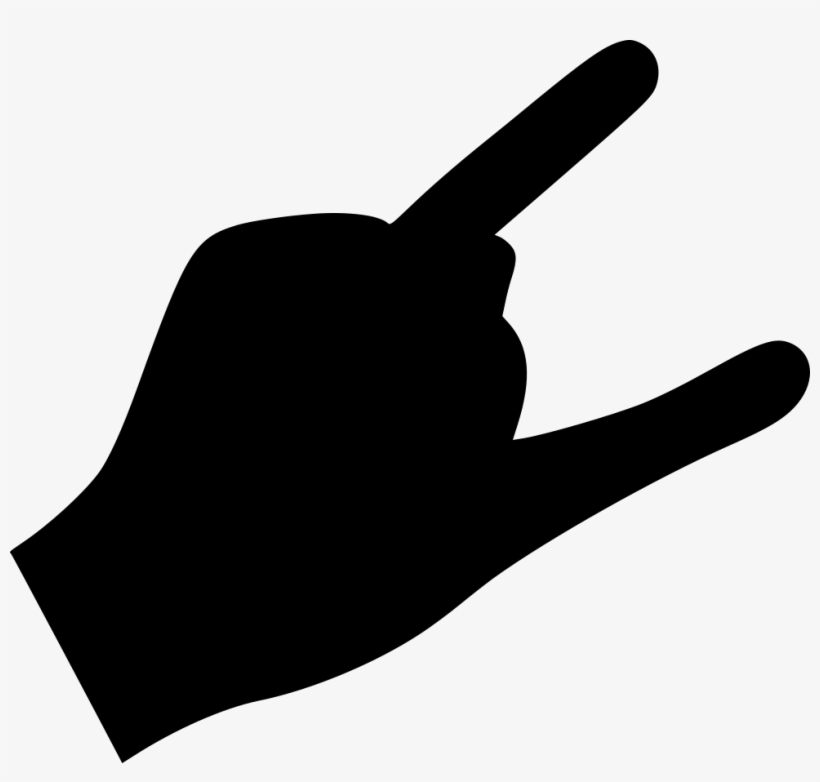 Finger Rock Cool Comments - Icon, transparent png #2081392