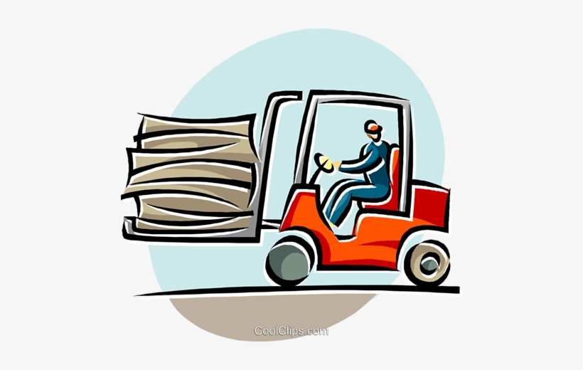 Forklift Operators Royalty Free Vector Clip Art Illustration - Empilhadeira Clipart, transparent png #2081744