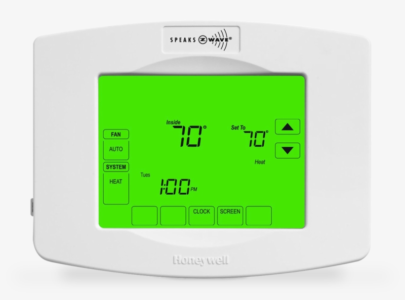 Honeywell Zwave Enabled Programmable Thermostat, transparent png #2081862