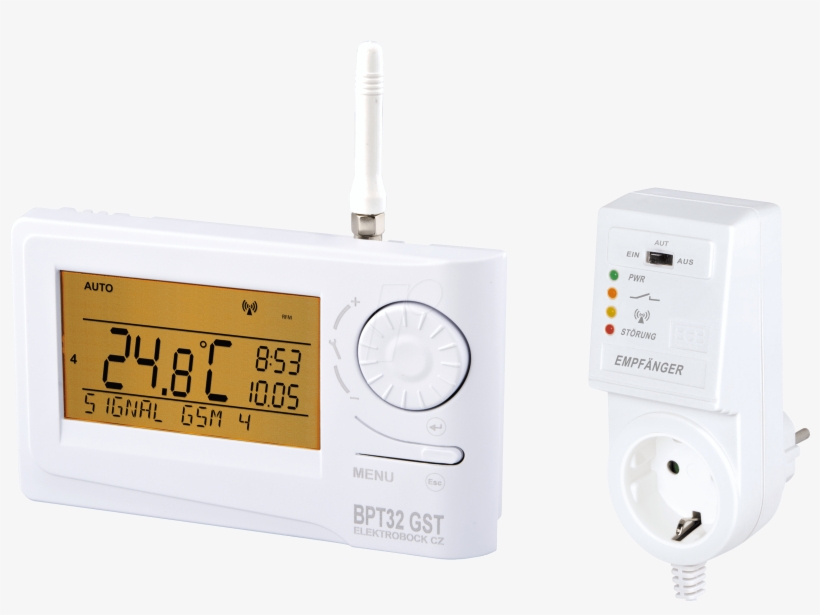 Wireless Thermostat With Gsm Module Elektrobock Bt32gst - Elektrobock Wireless Thermostat With Gsm Module - Eb, transparent png #2081977