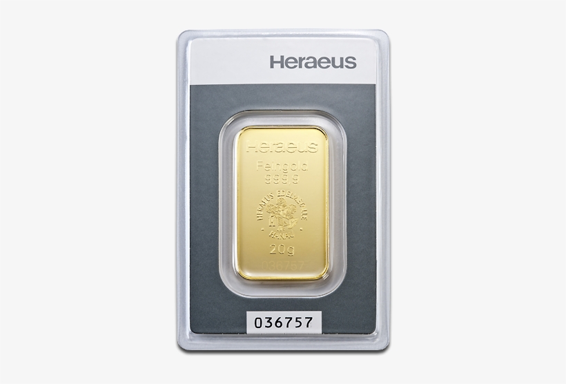 20g Gold Bullion - 20g Heraeus, transparent png #2082319