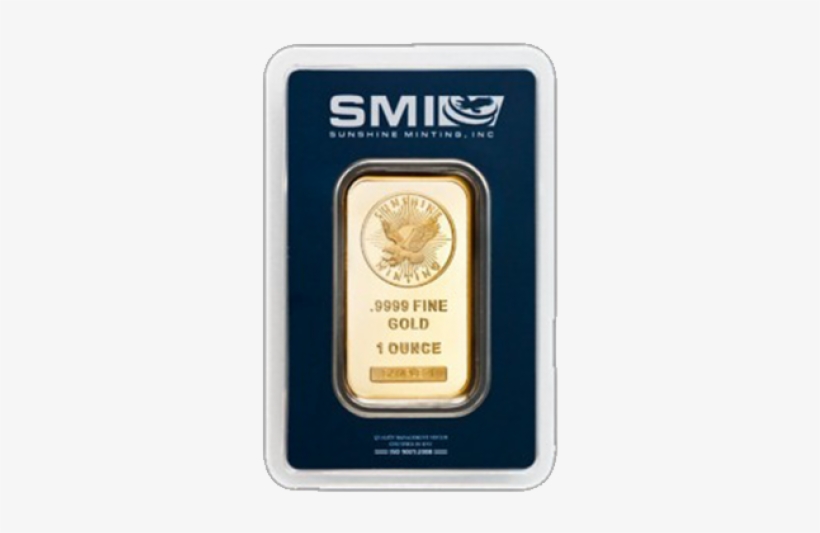 1 Oz Sunshine Mint Gold Bar Front - Buy Gold Bars, transparent png #2082354