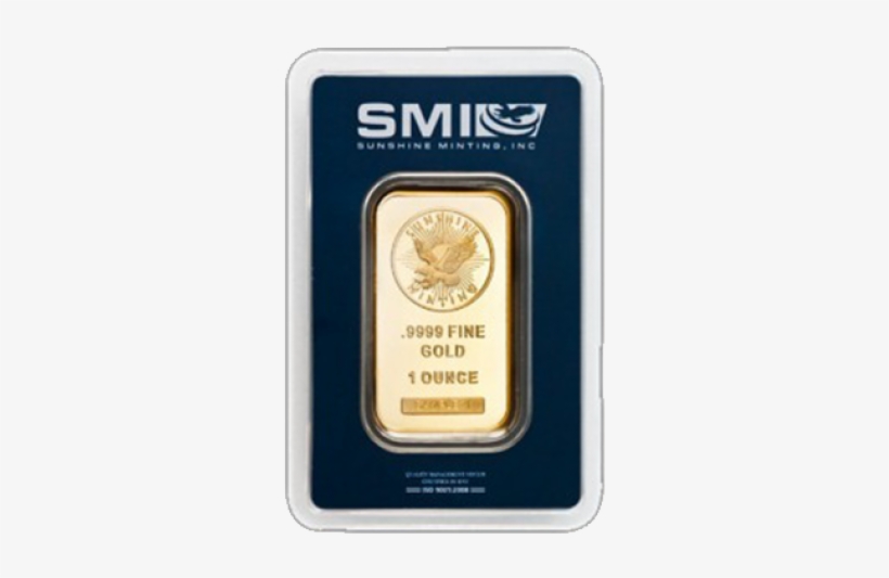 1 Oz Sunshine Mint Gold Bar Front - Buy Gold Bars, transparent png #2082354