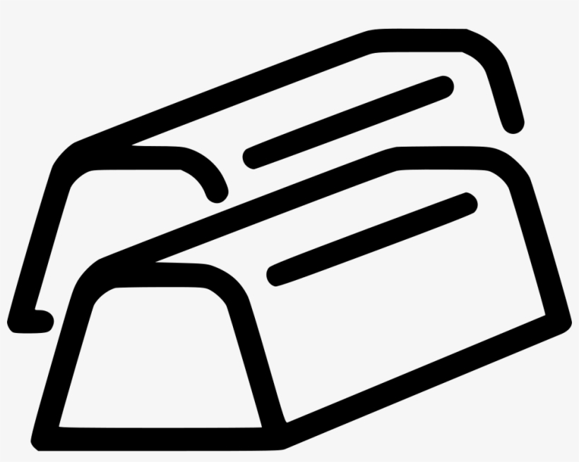 Gold Bars - - Gold Bar, transparent png #2082491