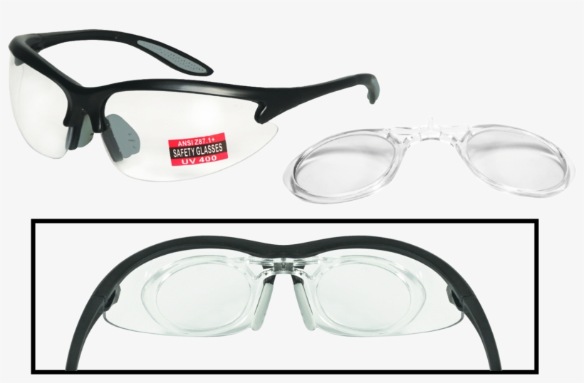 Adaptable Clear Rx-able Safety Glass - Ssp Asair5 Adaptables Ir5 Clear Lens Safety Glass,, transparent png #2082897