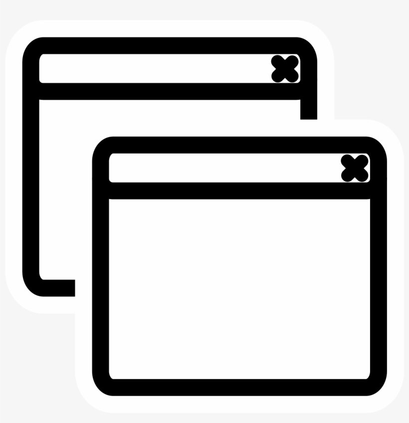 This Free Icons Png Design Of Mono Window List, transparent png #2083309