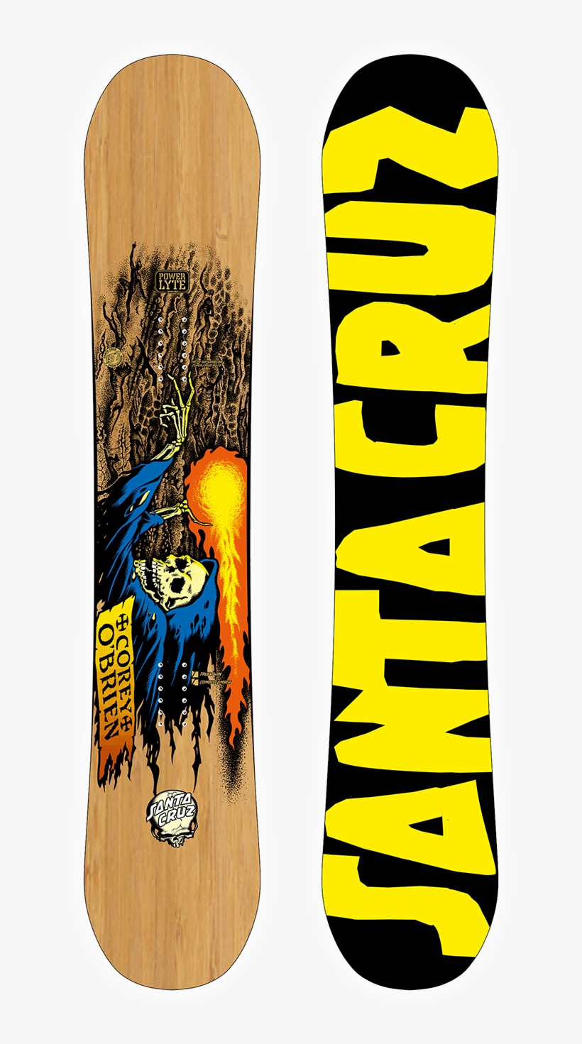 Powerlite O'brien Reaper - Santa Cruz Corey O'brien Reaper Blue Stain Deck, transparent png #2083637