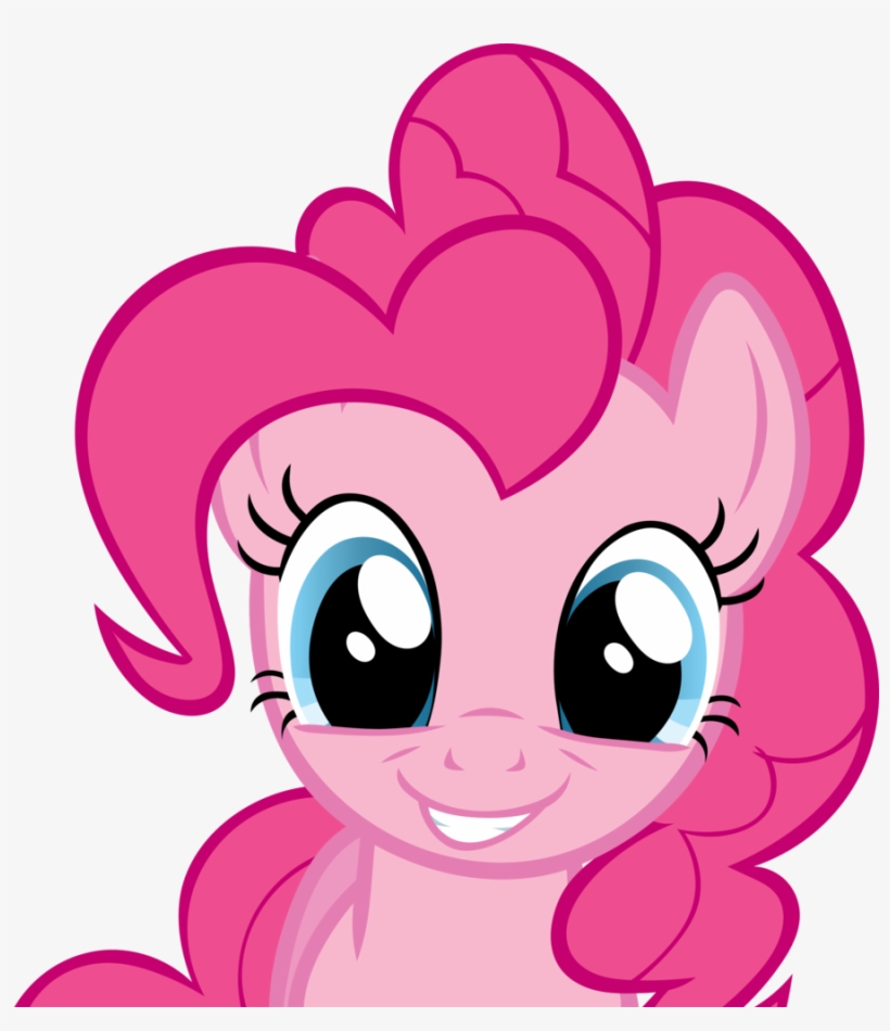 Pinkie Pie Up Close Smile - My Little Pony Headshots - Free Transparent ...