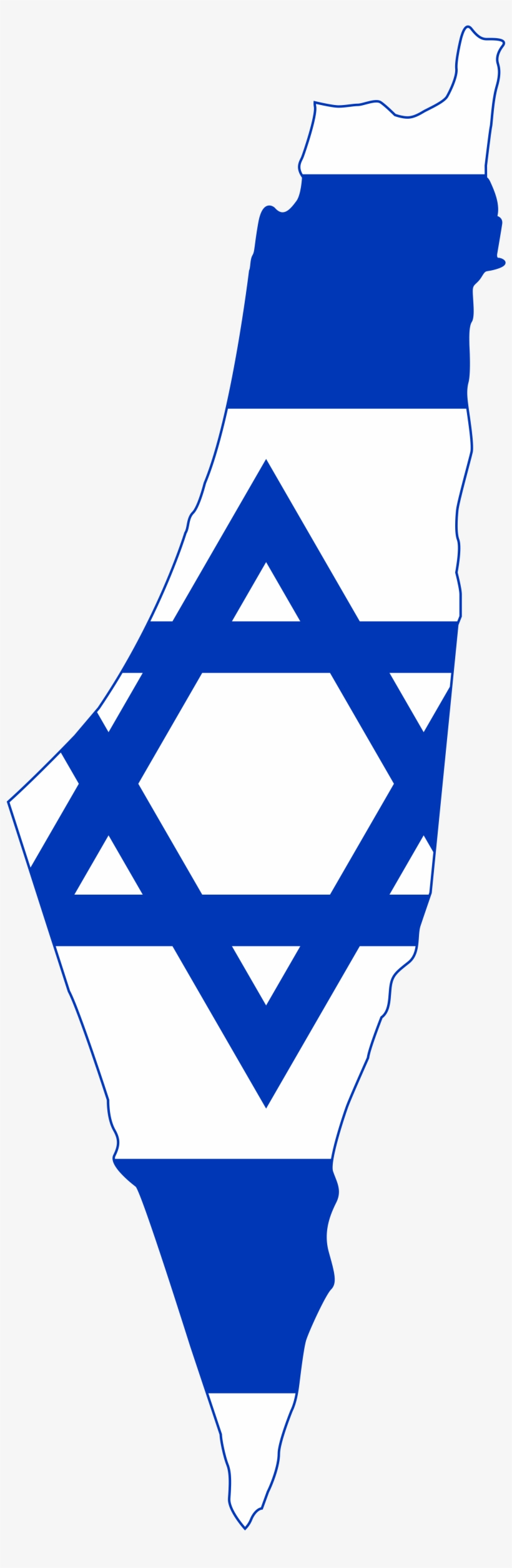 Open - Israel Map With Flag, transparent png #2084324