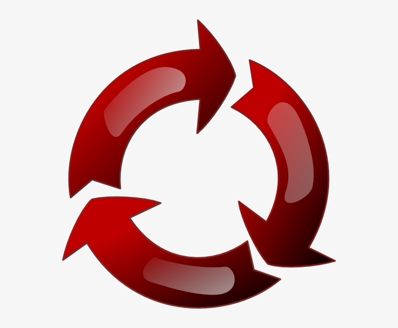 Circle With Arrows Red, transparent png #2084385