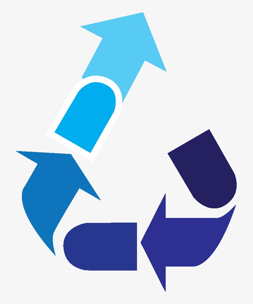 Recycling Icon With Final Arrow Pointing Up To Demonstrate - Paint Recycling, transparent png #2084484
