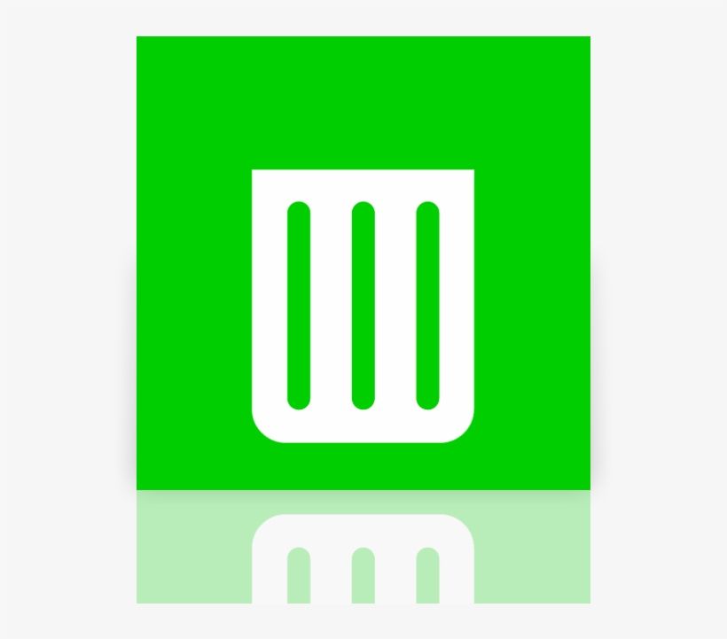 Empty, Mirror, Recycle, Bin Icon - Papelera De Reciclaje Metro Icon, transparent png #2084531
