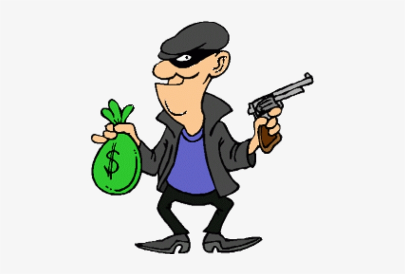 Bank Robbery Crime Clip Art - Crime Clipart, transparent png #2084823