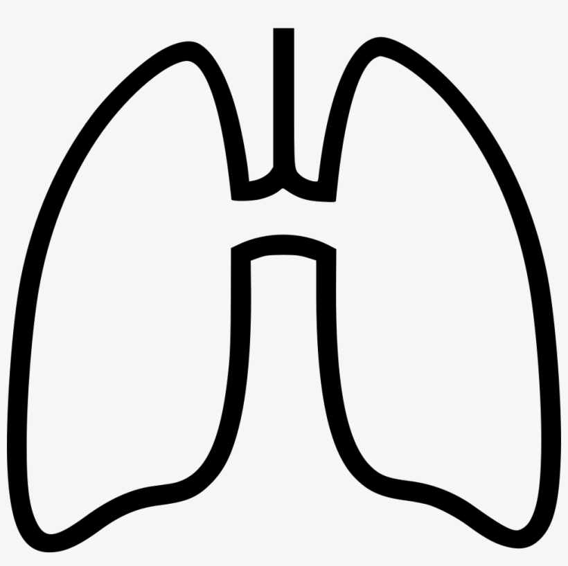 Lungs Comments - Black And White Lungs Clipart, transparent png #2085017