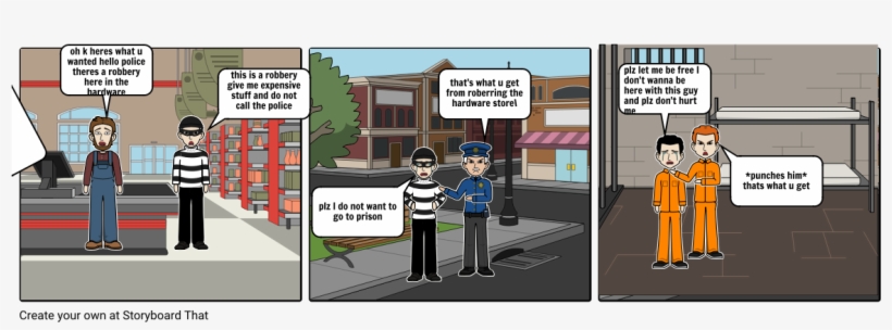 Life Of A Robber - Storyboard, transparent png #2085061