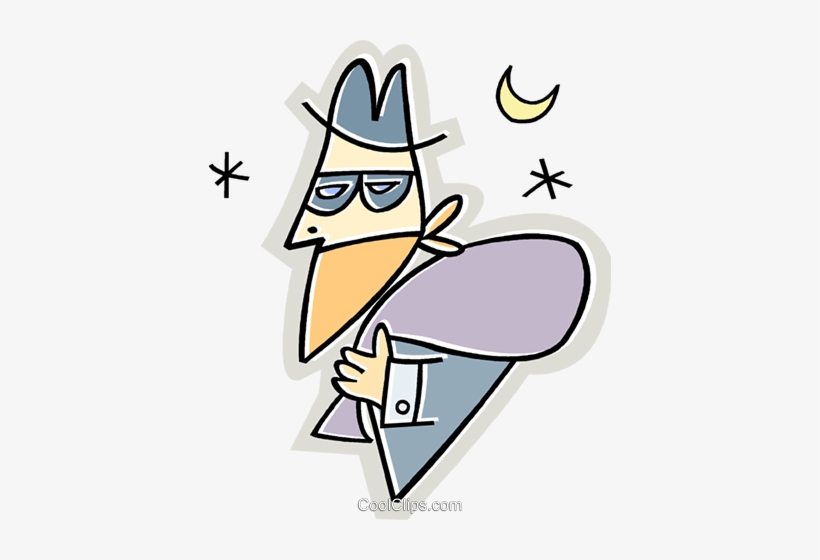 Cartoon Robber Royalty Free Vector Clip Art Illustration - Plagiarism, transparent png #2085335