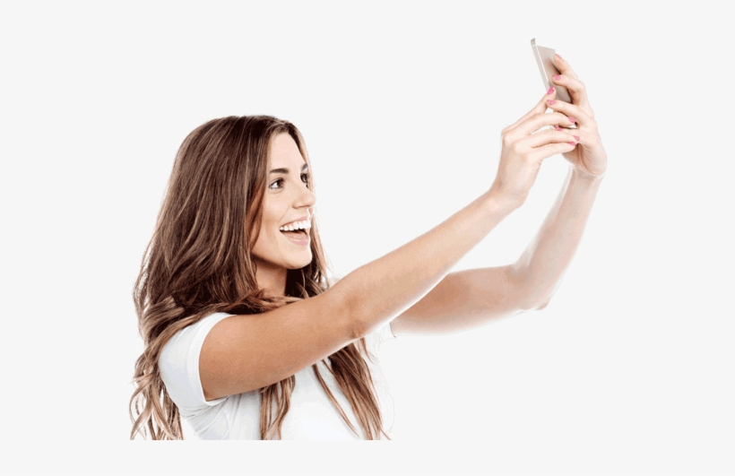 Super Happy Users - Selfie Woman Png, transparent png #2085616