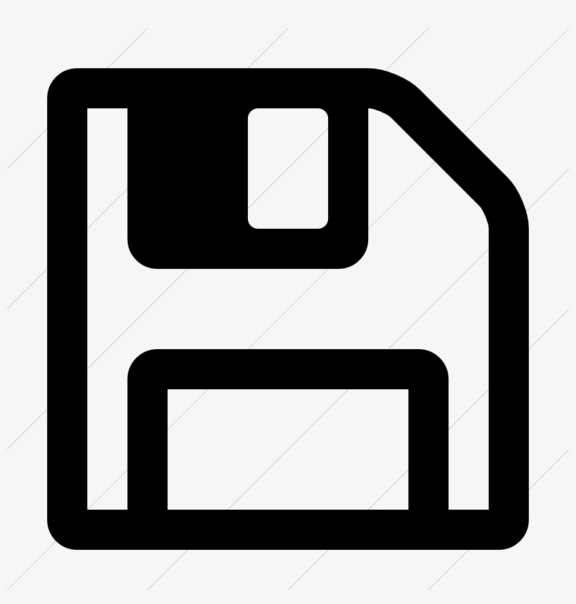 Black Save Icon - Floppy Disc Icon Png, transparent png #2086013