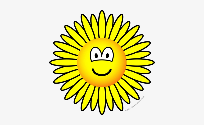Sunflower Emoticon - Zonnebloem Smiley, transparent png #2086318
