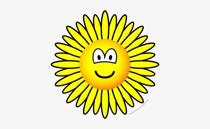 Sunflower Emoticon - Zonnebloem Smiley, transparent png #2086318