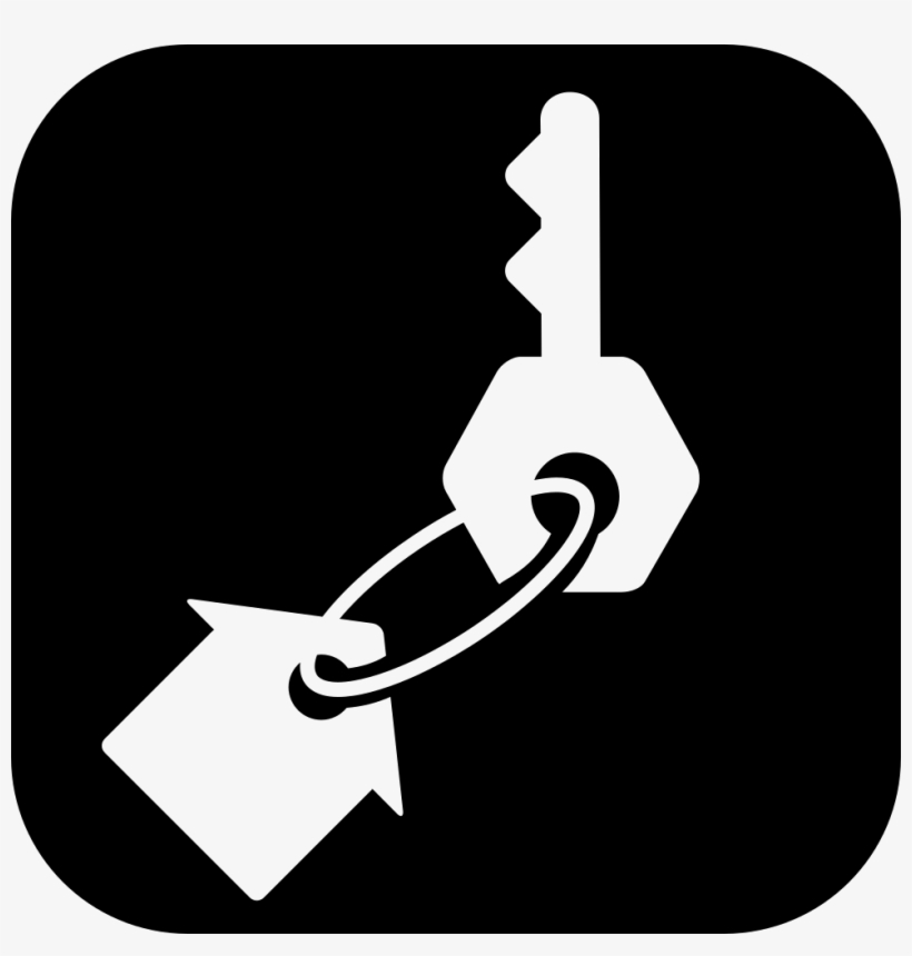 House Key Square Button Comments - Keys White Icon Png, transparent png #2086391