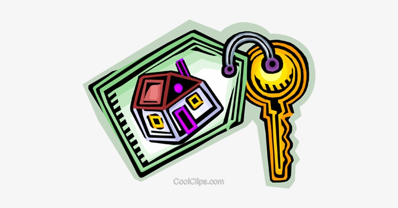 New Home Key Royalty Free Vector Clip Art Illustration - Free Clip Art New Home, transparent png #2086688