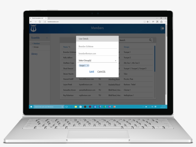 Add To Group - Netbook, transparent png #2086762