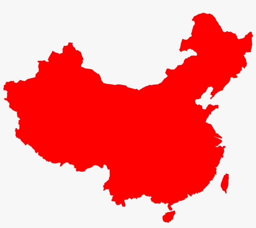 China-outline 03 - China Map Flag Png, transparent png #2088226