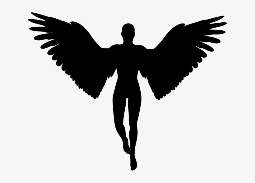 Angel-1861486 640 - Man With Wings Silhouette, transparent png #2088377