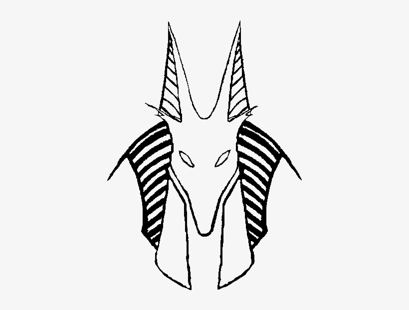 Kisekae 2 Prop Anubis Helm Outline By Zebuta-d7rai5f - Egyptian God Of Death Symbol, transparent png #2088592
